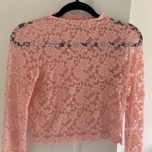 Long sleeve pink top